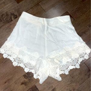 Lace Bottom Shorts